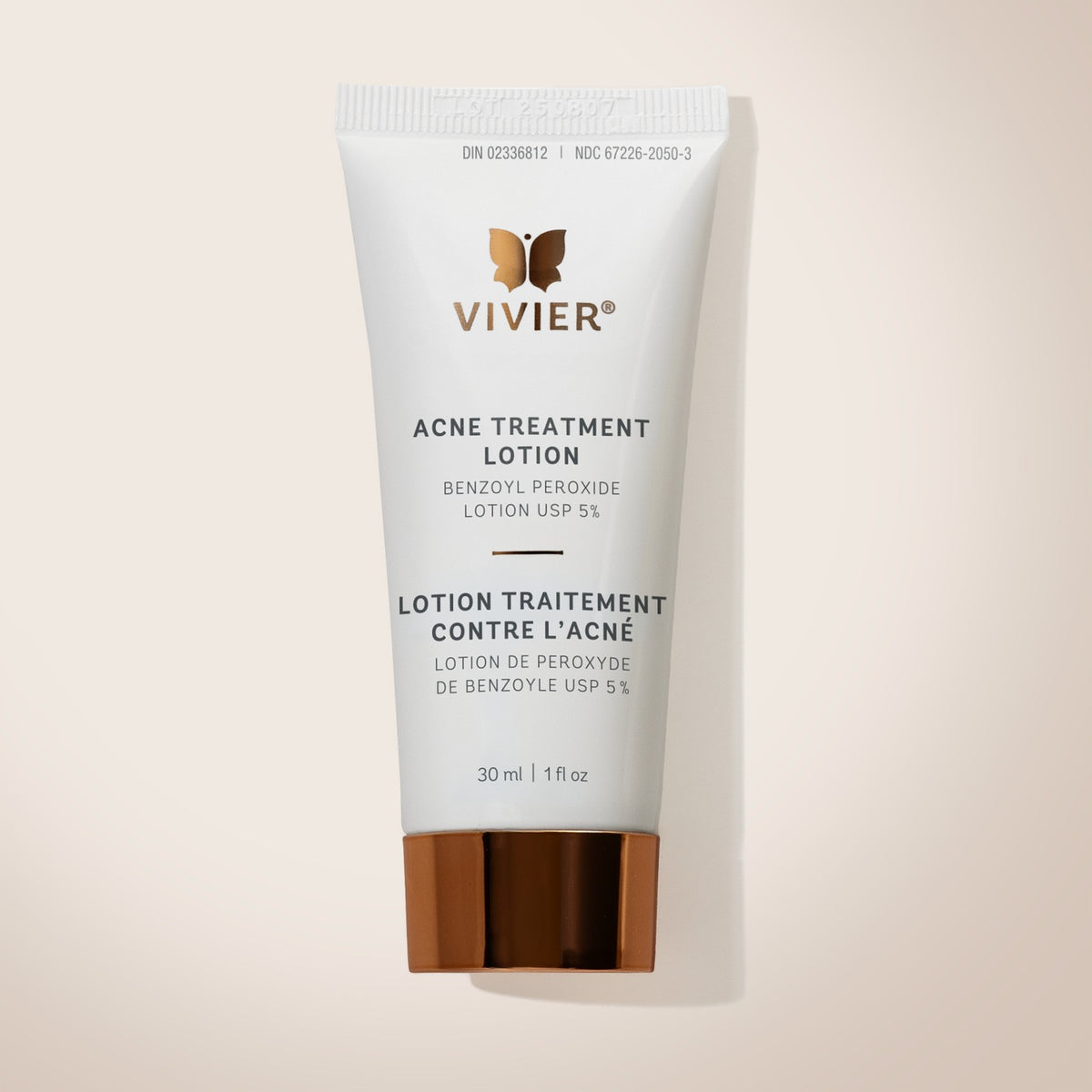 Lotion traitement contre l'acné